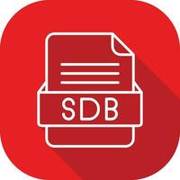 sdb Arquivo formato vetor ícone