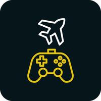 jogos avião vetor ícone Projeto