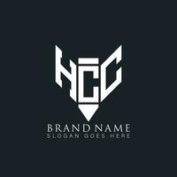 hcc carta logotipo. hcc criativo monograma iniciais carta logotipo conceito. hcc único moderno plano abstrato vetor carta logotipo Projeto.