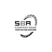 sba carta logotipo vetor projeto, sba simples e moderno logotipo. sba luxuoso alfabeto Projeto