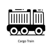 carga trem rabisco ícone Projeto ilustração. logística e Entrega símbolo em branco fundo eps 10 Arquivo vetor