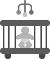 bebê cama vetor ícone