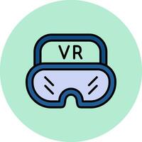 virtual óculos vetor ícone