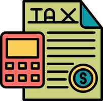 impostos vetor ícone