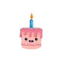 feliz aniversário bolo desenho vetorial design vetor