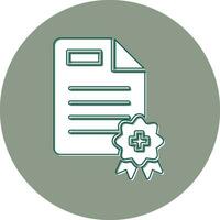 médico certificado vetor ícone