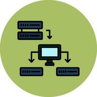 ícone de vetor de dados estruturados