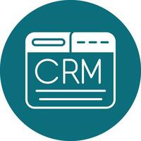 ícone do vetor crm