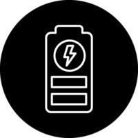 ícone de vetor de bateria carregando