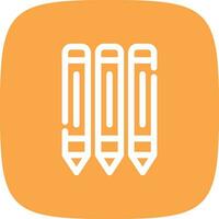 design de ícone criativo de lápis vetor
