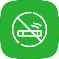 design de ícone criativo de área para fumantes vetor