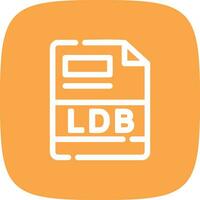 ldb criativo ícone Projeto vetor