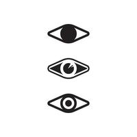 olho ícone e visão design logotipo símbolo vetor e espiritualidade