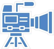 ícone de vetor de câmera de vídeo
