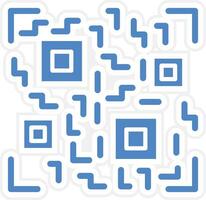 ícone de vetor de código qr