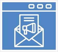 ícone de vetor de e-mail marketing