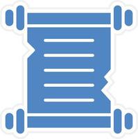 ícone de vetor de papel de rolagem