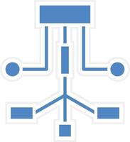 ícone de vetor de fluxo de trabalho