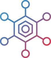 biomolecular interações vetor ícone