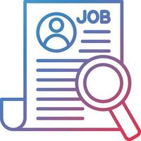 ícone de vetor de busca de emprego