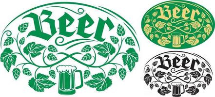 design de rótulo de cerveja vetor