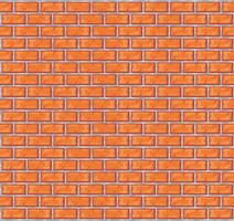 parede de tijolo laranja vetor