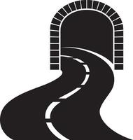 ícone do túnel rodoviário vetor