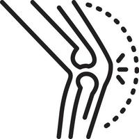 ícone de linha para artrite vetor