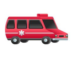 transporte hospitalar ambulância vetor