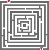 desenho de ícone de labirinto vetor