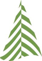 verde Natal árvore decoração e Projeto. vetor