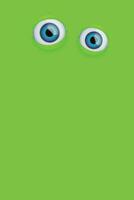 olhos em verde fundo vetor