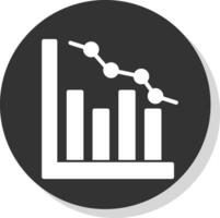 econômico desaceleração vetor ícone Projeto