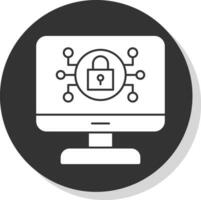 conectados segurança riscos vetor ícone Projeto