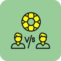 jogador versus jogador vetor ícone Projeto