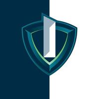 carta Eu esports escudo logotipo vetor