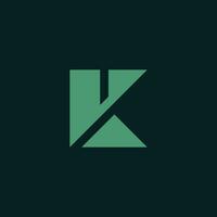 vk ou kv logotipo. moderno inicial k e v combinação logotipo vetor