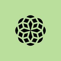 elegante e simples geométrico Estrela mandala logotipo vetor