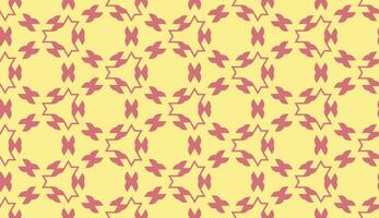 abstrato circular Rosa e amarelo floral desatado padronizar vetor
