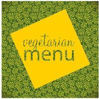 ilustração em vetor modelo menu vegetariano