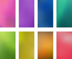 coleção brilhante abstrato multicolorido papeis de parede smartphones tela Móvel fundo vetor
