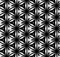 padrão abstrato sem costura preto e branco. fundo e pano de fundo. projeto ornamental em tons de cinza. ornamentos em mosaico. ilustração gráfica vetorial. vetor