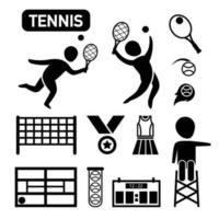 ícone de tênis isolado vetor