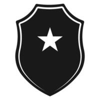 escudo e Estrela ícone vetor