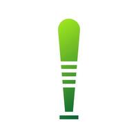 beisebol ícone sólido gradiente verde esporte símbolo ilustração. vetor