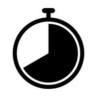 plano relógio vetor ícone para gráfico projeto, logotipo, rede site, social meios de comunicação, Móvel aplicativo, ilustração