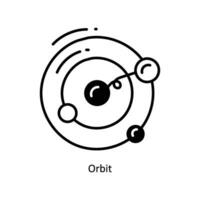 órbita rabisco ícone Projeto ilustração. espaço símbolo em branco fundo eps 10 Arquivo vetor