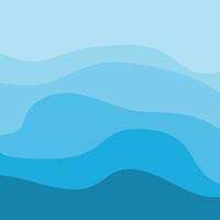 água onda fundo projeto, abstrato vetor azul oceano papel de parede modelo