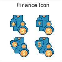 smartphone com ícone de dinheiro. ícone de finanças móveis vetor