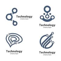 ilustração de imagens de logotipo de tecnologia vetor